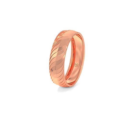 Gleam band ring front view