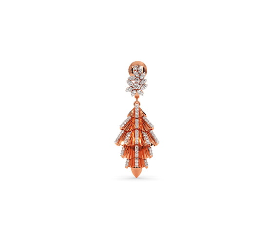 Sway drop earrings front view